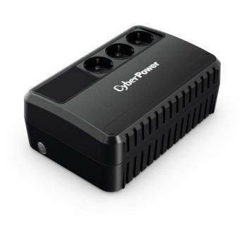 Zasilacz UPS CyberPower BU650EG-FR - SAI de 650VA, tecnología Line-Interactive, salida de onda sinusoidal simulada, tiempo de respaldo variable según carga, puertos USB para gestión y monitoreo, protección contra