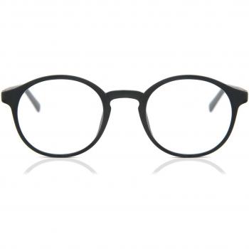 Montura Completa Redonda de Plástico Negra para Hombre - Gafas Recetadas Anti-Azules - SmartBuy Collection