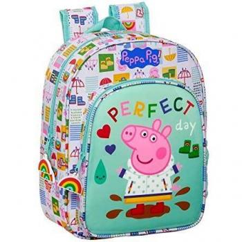 Safta 612172185 Mochila Escolar Infantil Peppa Pig, 260x110x340mm, multicolor, M