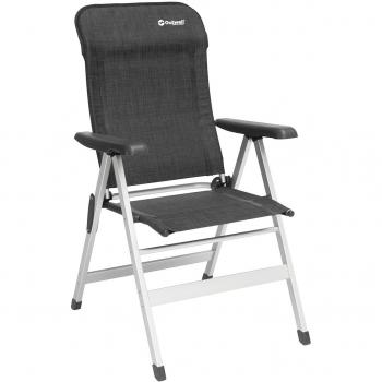 Silla plegable Outwell Ontario gris oscuro - Silla camping, ligera, portátil, estructura de aluminio, tela resistente al agua, fácil de transportar y almacenar