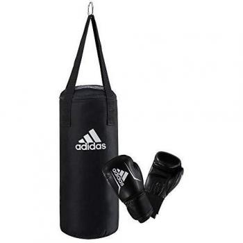 adidas Junior Boxing Set - Juego de Accesorios de Boxeo para niños, Color Negro