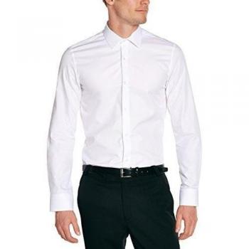 Atelier Privé - Camisa de manga larga para hombre, talla 41, color blanco