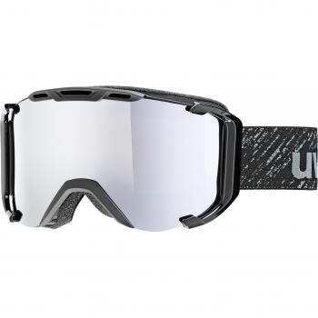 Uvex Snowstrike FM, Black Mat Gafas de esquí, Unisex Adulto, Alfombra Negra, One sizesize