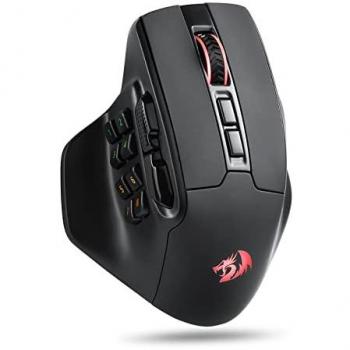 Redragon M811 PRO Wireless RGB MMO Gaming Mouse with 15 Programmable Buttons and 10 Side Macros