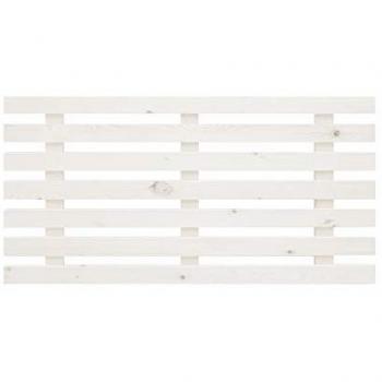 DECOWOOD - Cabecero de madera maciza Bruma en tono blanco, medidas 160x73 cm, fabricado a mano en España
