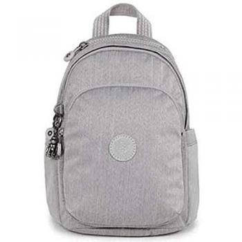 Kipling Delia Mini Mochila, Mujeres, Grey Beige Pep