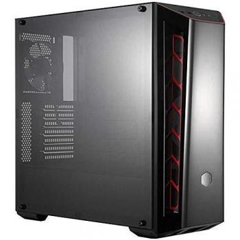 Cooler Master MasterBox MB520 Caja PC ATX Panel Frontal Tintado, Entradas de Aire, Panel Lateral Transparente, Configuraciones Flujo de Aire Flexible, Ingestas en Rojo