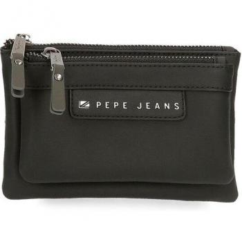 Monedero Pepe Jeans Piere negro dos compartimentos