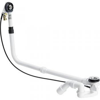 Set de desagüe y rebose extra largo Viega Multiplex Trio para bañeras especiales 6161.72, DN40/50, cromado