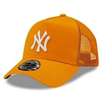 New Era York Yankees MLB Tonal Mesh Gold A-Frame Adjustable Trucker Cap - One-Size
