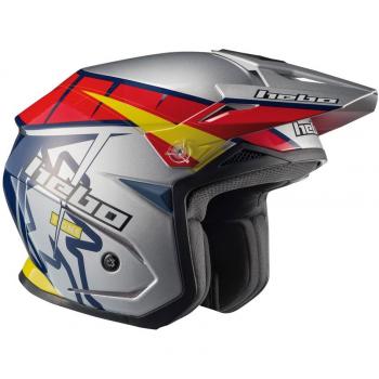 HEBO Trial Zone 5 T-One Casco, gris, Talla XL