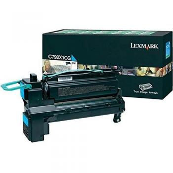 Lexmark C792X1CG Original Cyan Toner Cartridge - Extra High Capacity (20,000 Pages)
