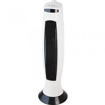 Ventilador Torre Blanco 80cm 45W con 3 Velocidades y Temporizador Oscilante
