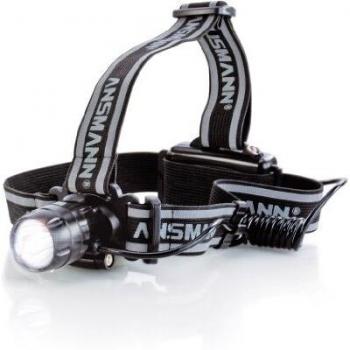 Ansmann HD3 - Linterna frontal LED, 5000 lux, alcance de 500 m