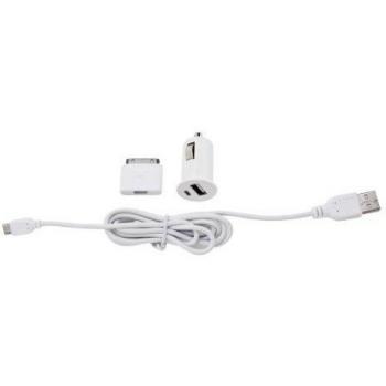 Enjoy 12803 - Juego de cargador USB de coche y cable micro USB para iPhone