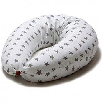 Niimo Cojin Lactancia Bebe y Almohada Embarazada Dormir XXL Multifuncion Funda Cojin 100% Algodon Desenfundable y Lavable Relleno de Poliester Multiusos Maternidad