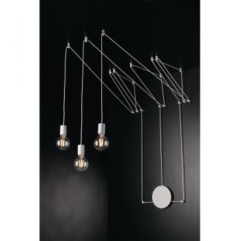 Plafón Habitat 3 luces Metal blanco