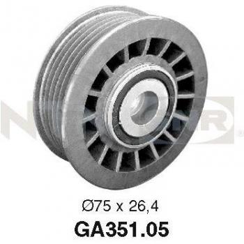 Polea tensora/guía SNR GA351.05 para correa trapezoidal v-ribbed