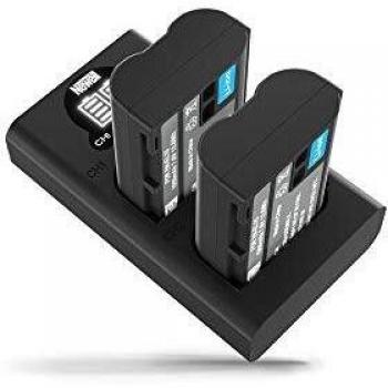 Cargador Doble Newell DL-USB-C para Baterías NP-W235 con Pantalla LCD
