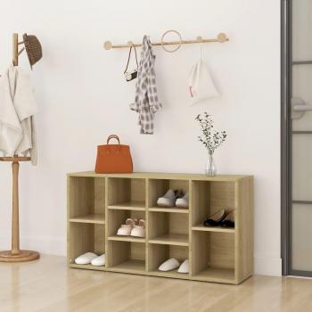 Zapatero con Banco Multilayer Sonoma Oak 103x30x54,5 cm