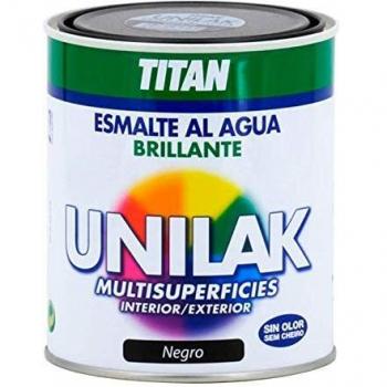 Esmalte al agua Unilak Brillante - 4 L, 1400 Blanco