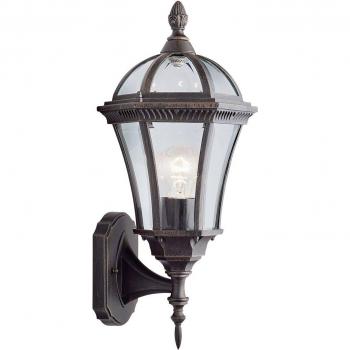 Farol de jardín Capri Aluminio Marrón Óxido 1 bombilla 40,5cm