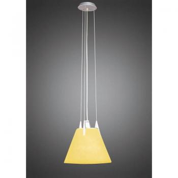 Lámpara colgante Hidra, 1 bombilla E27, plata / cristal mango esmerilado