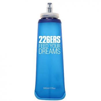226ERS Soft Flask Bidón Flexible 500ml Wide para ciclismo, fabricado en TPU y Polipropileno, sin BPA, con boquilla ancha de silicona y diseño plegable