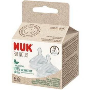 Tetina de silicona Nuk For Nature M (6 meses+) 2 unidades