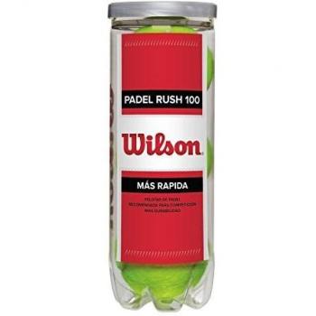 Wilson Rush 100 3 Ball Can, Pelotas De Tenis Unisex Adulto, Amarillo, NS