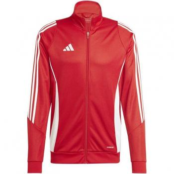 Chaqueta de fútbol adidas Tiro24 hombre rojo, sudadera adidas Tiro24 hombre rojo (L)