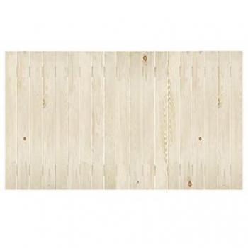 DECOWOOD - Cairo Cabecero de madera maciza en varios acabados y medidas, tono natural, 100x60cm, lamas verticales, hecho a mano en España, anclajes incluidos