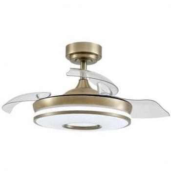 Ventilador de Techo DC 48W Dani Cuero con Luz LED, 3 Aspas, Potente Motor, 6 Velocidades, Temporizador y 3 Temperaturas