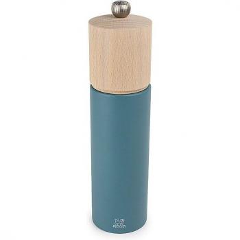 Molinillo de pimienta manual PEUGEOT Boreal 21 cm azul celeste, madera de haya, sistema de molienda clásica
