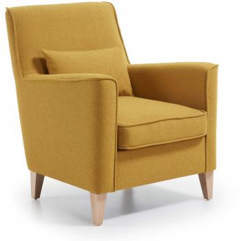 Kave Home Butaca Glam Mostaza