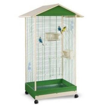 IMAC Jaula Pájaros PERVINCA, Blanco-Azul para Pájaros