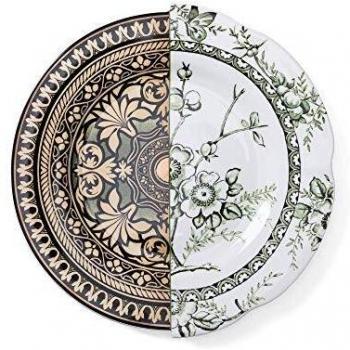 Seletti Hybrid Colección Tavola, plato llano de porcelana LOTHAL ø 27,5 cm h.2,3