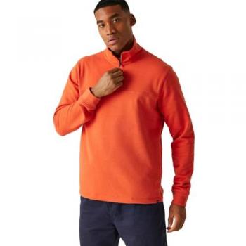 Regatta Men's Agilno Rusty Orange Half Zip Fleece Sweatshirt 3XL