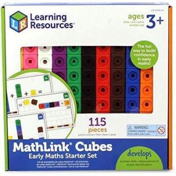 Learning Resources Mathlink Cubes Conjunto de Actividades , color, modelo surtido