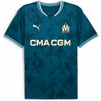 PUMA Olympique de Marseille Away Shirt 2024-25 - Men's Jersey/Replica - Blue - Size: Extra Large