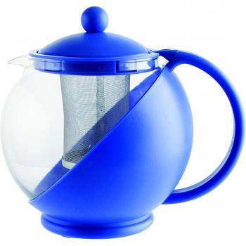 Quid Mint - Tetera con filtro, 1250 ml, color azul
