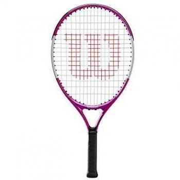 Wilson Raqueta de tenis, Ultra Pink 21, Jugador júnior de entre 5 y 6 años, Aleación AirLite, Rosa/blanco, WR028010U