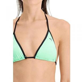 PUMA Women's Triangle Bikini Top, Negro, M para Mujer