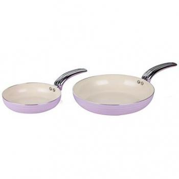 Swan SWPS2010BN Set de 2 sartenes, Aluminio, Negro, 20 cm, 2 Unidades, Metal, 28x46.8x5.5 cm
