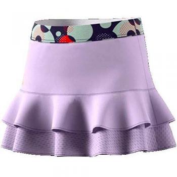 adidas G Frill Skirt Falda, Niñas, Purple Tint/Shock Yellow, 7-8Y