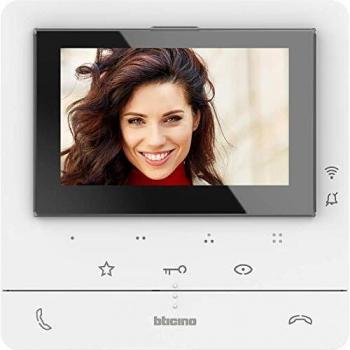 BTicino Classe 100 Wi-Fi Video Intercom System with Hands-Free Operation and 5 Color LCD Display, Model 344682