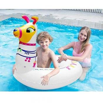 ATOSA flotador hinchable llama blanca 95*85*85 cm