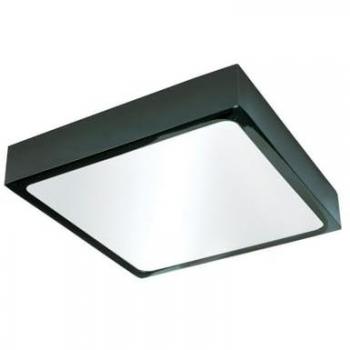 Plafón LED Regulable Mate 72W Sever y Faretto Cuadrado de Superficie 30W Grafito Cristal Record
