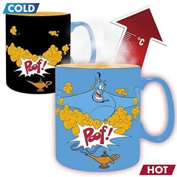 ABYstyle - Disney - Aladdin -Taza Cambia Color con Calor - 460 ml - El Genio