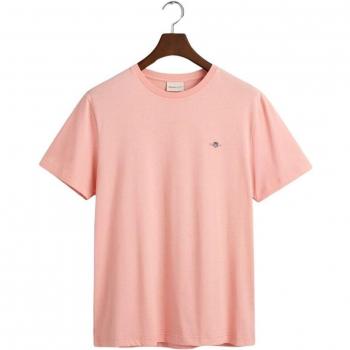 Camiseta Regular Fit Gant para Hombre Shield Rosa
